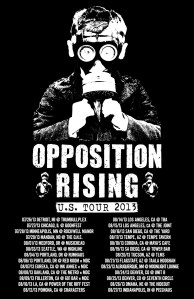 OPPOSITION RISING Tour Poster 2013