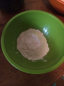 Set aside 1 1/2 cups of flour